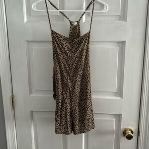 Aerie Brown Cheetah Romper